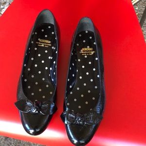 Moschino cheap and chic leather kitten heels